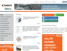 Tablet Screenshot of kovopb.cz